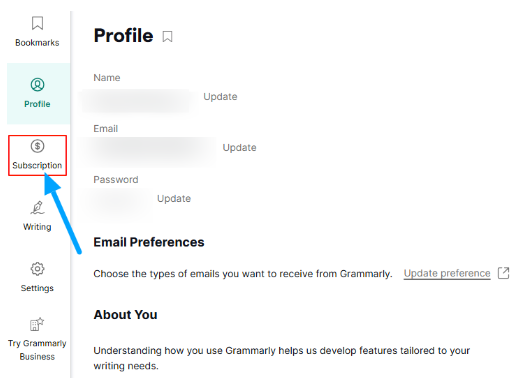 Grammarly Subscription