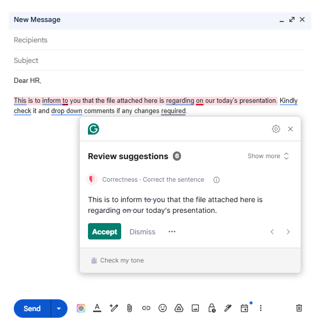 Auto Grammarly in Gmail Auto Grammarly in Gmail