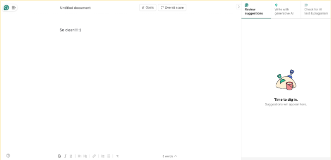 grammarly's dashboard grammarly's dashboard