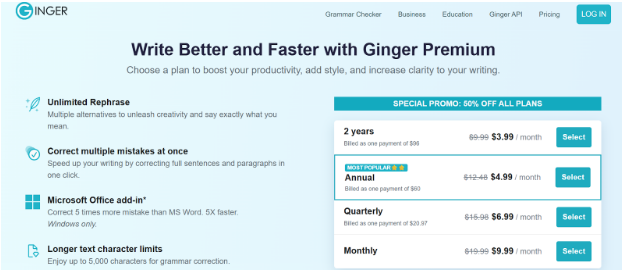 Ginger pricing Ginger pricing