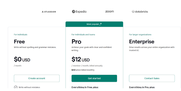 Grammarly pricing Grammarly pricing