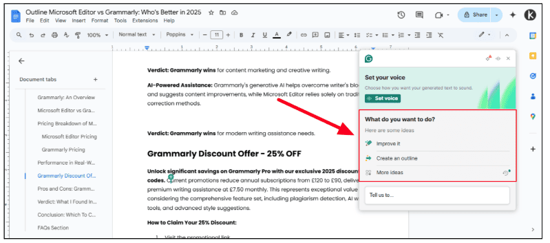 Grammarly's generative AI Grammarly's generative AI