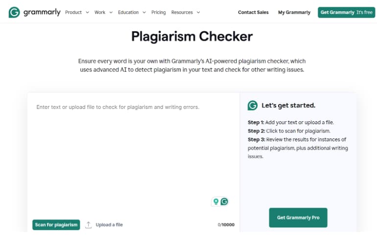 Grammarly's plagiarism checker Grammarly's plagiarism checker