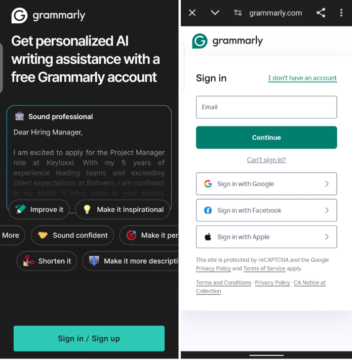 Login and start drafting Login and start drafting