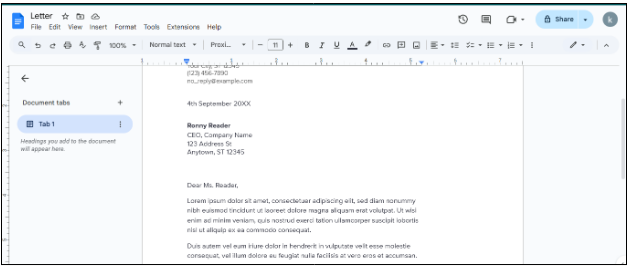 Open a document Open a document