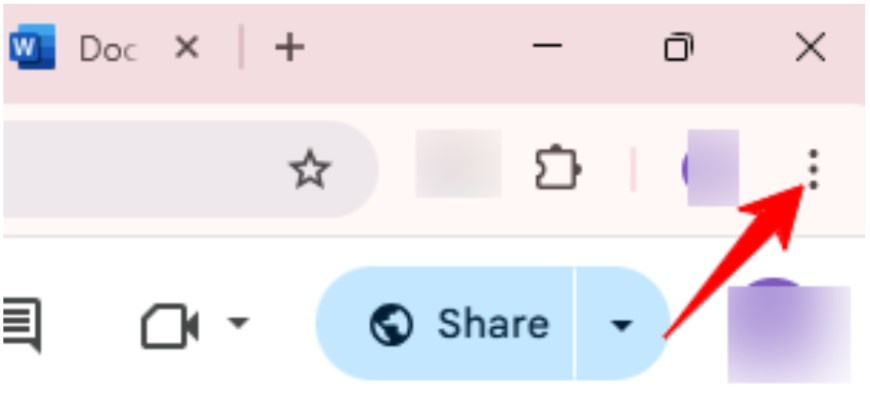 Click on the three dots menu Click on the three dots menu