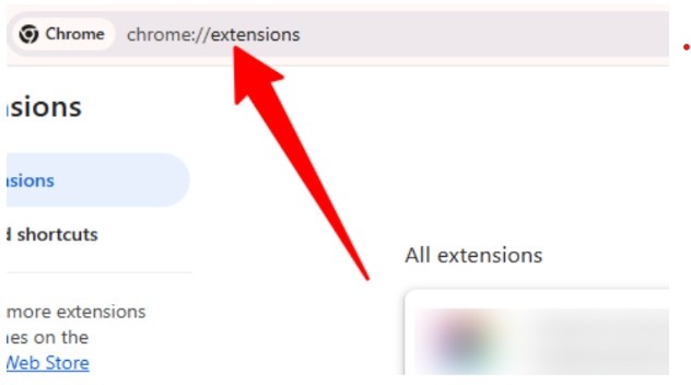 Go to "chrome://extensions/" Go to "chrome://extensions/"