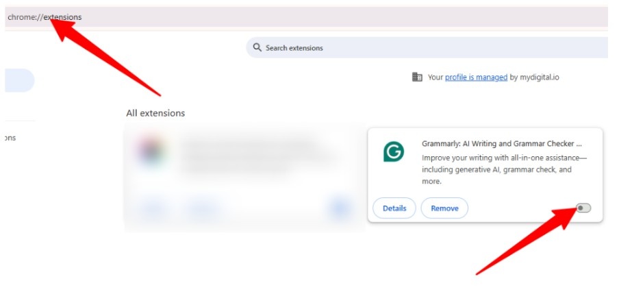 Grammarly enabled. Grammarly enabled.