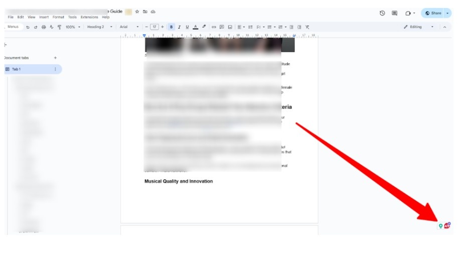 Look for the Grammarly icon Look for the Grammarly icon