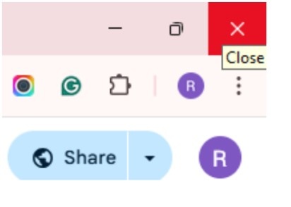 Restart your browser Restart your browser