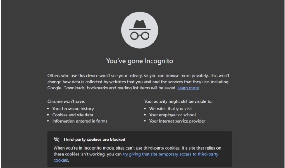 incognito window incognito window