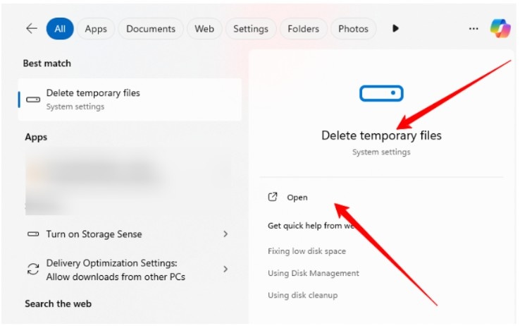 temporary files/cache temporary files/cache